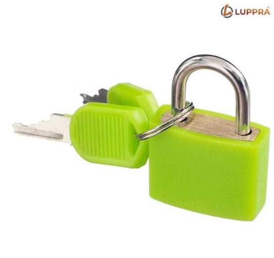 Big Steel Padlock with 2 Keys, Travel Lock for Suitcase, Luggage, Bags & Cabinets, Rust-Resistant Compact Security Lock for Daily Use, Strong Metal Body Padlock