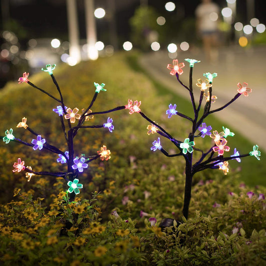LUPPRA Solar Fairy Garden Tree Lights Multicolor Waterproof Solar- Garden, and Outdoor Landscape Décor with Larger Solar Capacity