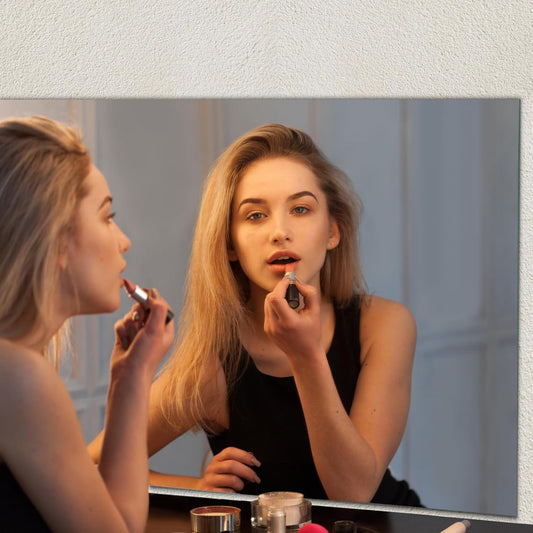LUPPRA 18x24 Inch Rectangle Mirror for Wall – 5 mm Beveled Edge Frameless Mirror for Home & Bathroom Decor.