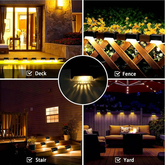 LUPPRA 4 Foldable Portable Solar LED Wall Light with Remote Control Solar Light Set