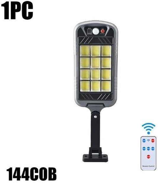 Luppra Solar Street Light Outdoor with Motion Sensor – Waterproof Solar Wall Lamp for Home, Garden, Parking, Street & Outdoor Security (Grey, Pack of 1)
