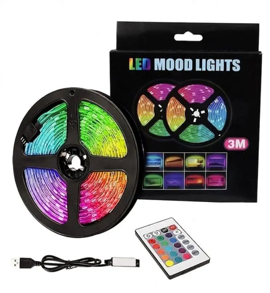 LUPPRA RGBW LED Strip Lights Waterproof LED Strip Light with Bluetooth App & 26 Key IR Remote | Multicolor Strip Lights for Home Decoration & Bedroom