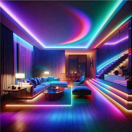 LUPPRA 5M RGB Neon LED Strip Light with Remote & Silicone Diffuser – Flexible Multicolor Rope Light for Bedroom, Gaming Room & Home Decor
