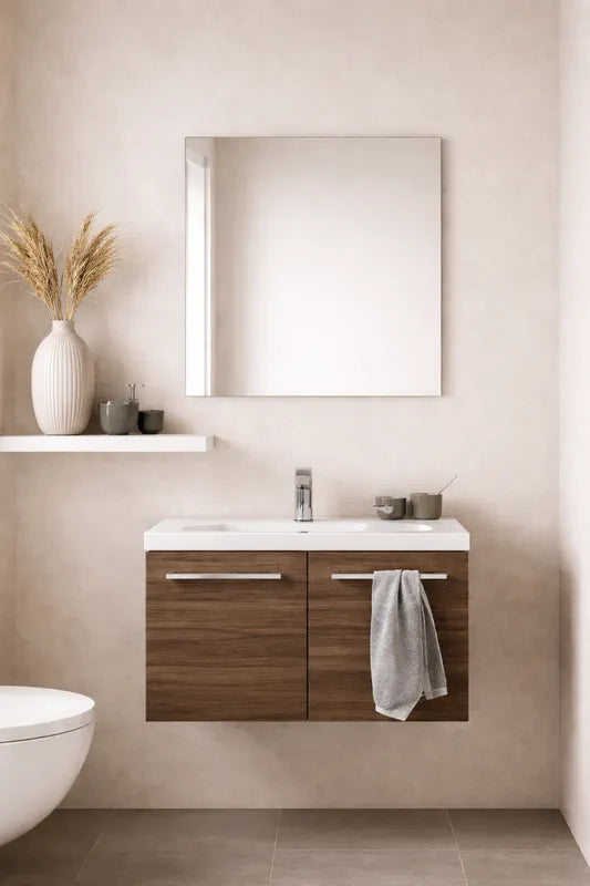 LUPPRA Square Frameless Wall Mirror – Modern Decorative Mirror for Bathroom, Bedroom, Living Room, Entryway & Dressing Room. (12 x 12 INCH)