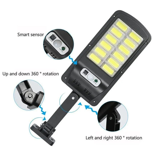 LUPPRA Solar Street Light Outdoor with Motion Sensor & COB LED Solar Light Set