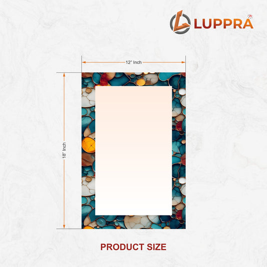 12 x18  Frameless Rectangular Wall Mirror – Polished Edge for Bathroom, Bedroom, Entryway & More. (N-5, 12x18)