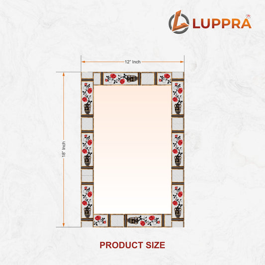 12 x18  Frameless Rectangular Wall Mirror – Polished Edge for Bathroom, Bedroom, Entryway & More. (N-4, 12x18)