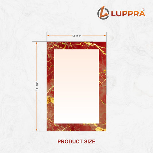 12 x18  Frameless Rectangular Wall Mirror – Polished Edge for Bathroom, Bedroom, Entryway & More. (N-2, 12x18)