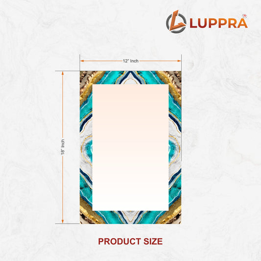 12 x18  Frameless Rectangular Wall Mirror – Polished Edge for Bathroom, Bedroom, Entryway & More. (N-1, 12x18)