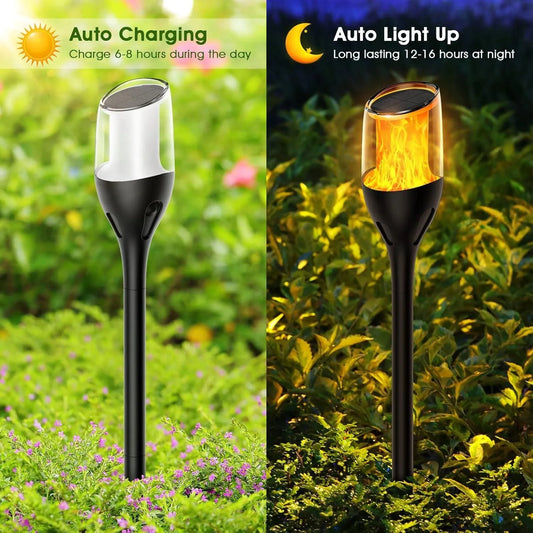 LUPPRA Solar Flickering Flame Light Solar Light Set