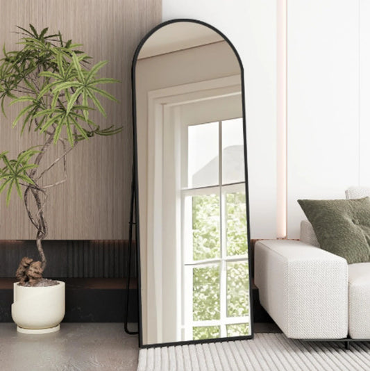 LUPPRA Arched Full Length Mirror – Black Frame (155 × 45 cm) Decorative Mirror