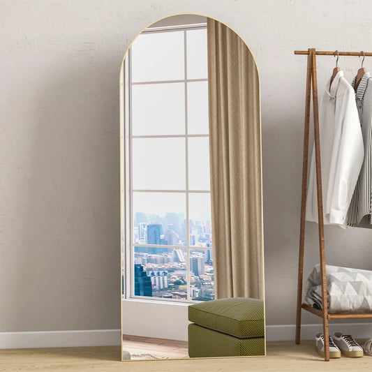 Luppra Arched Full Length Mirror - GOLD Frame (155 x 45 cm) Bathroom Mirror