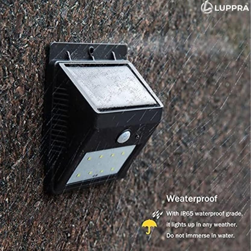 Solar Motion Sensor Wall Light – 20 LED Waterproof Outdoor Solar Security Light with PIR Motion Detection, Automatic Dusk to Dawn for Garden, Yard, Patio, Pathway & Home