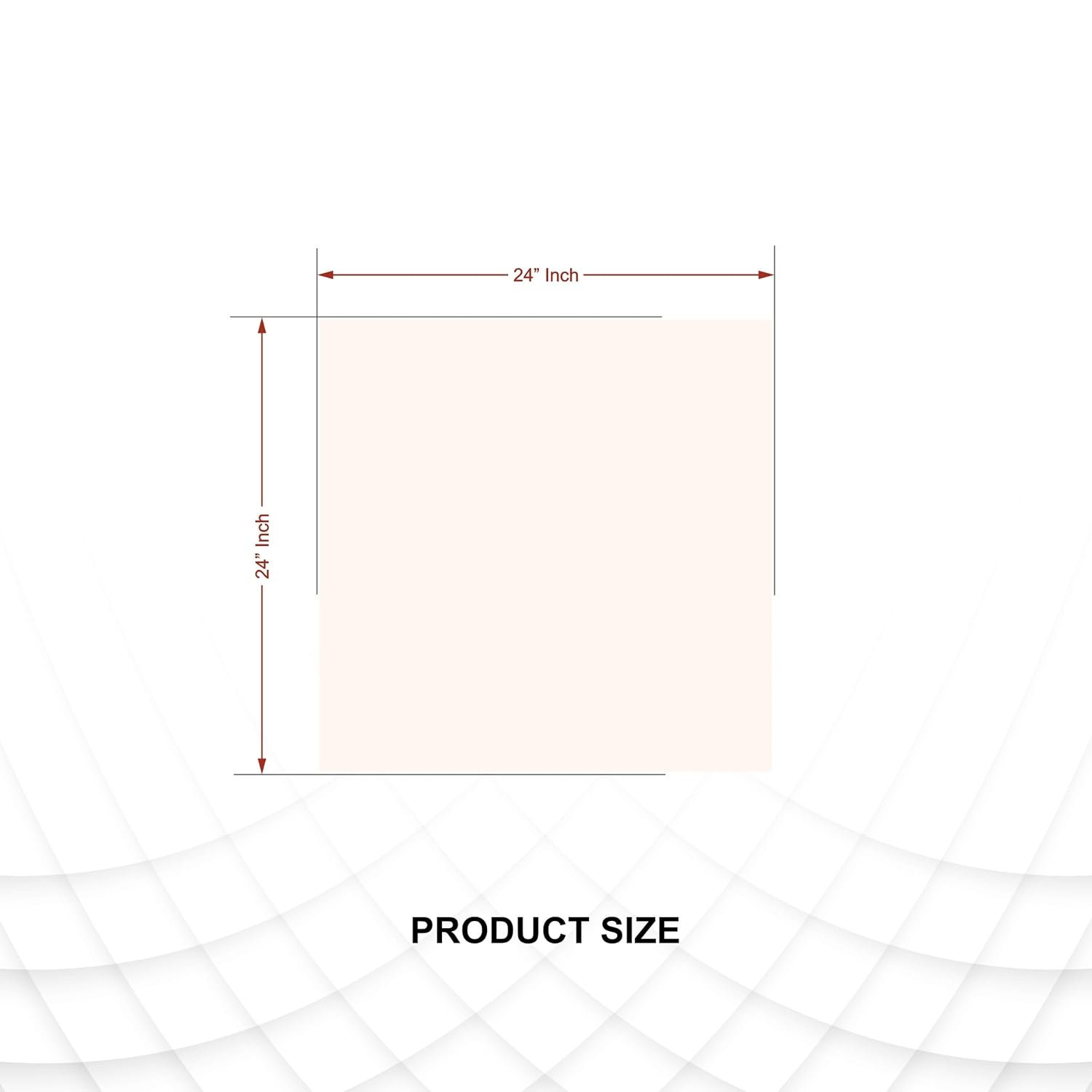 Square Frameless Wall Mirror – Modern Decorative Mirror for Bathroom, Bedroom, Living Room, Entryway & Dressing Room. (24 x 24 INCH)