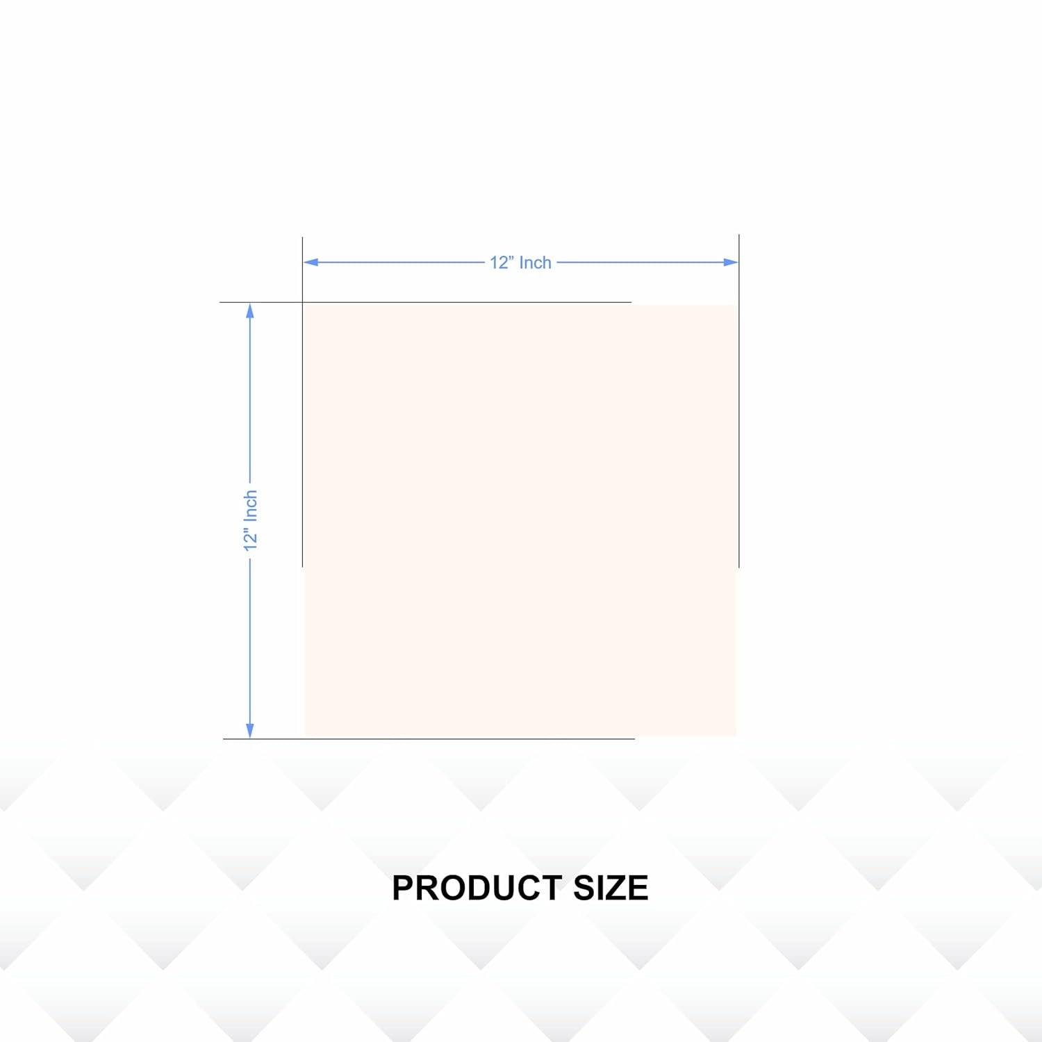 Square Frameless Wall Mirror – Modern Decorative Mirror for Bathroom, Bedroom, Living Room, Entryway & Dressing Room. (12 x 12 INCH)