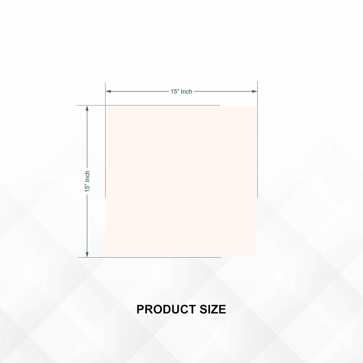 Square Frameless Wall Mirror – Modern Decorative Mirror for Bathroom, Bedroom, Living Room, Entryway & Dressing Room. (15 x 15 INCH)