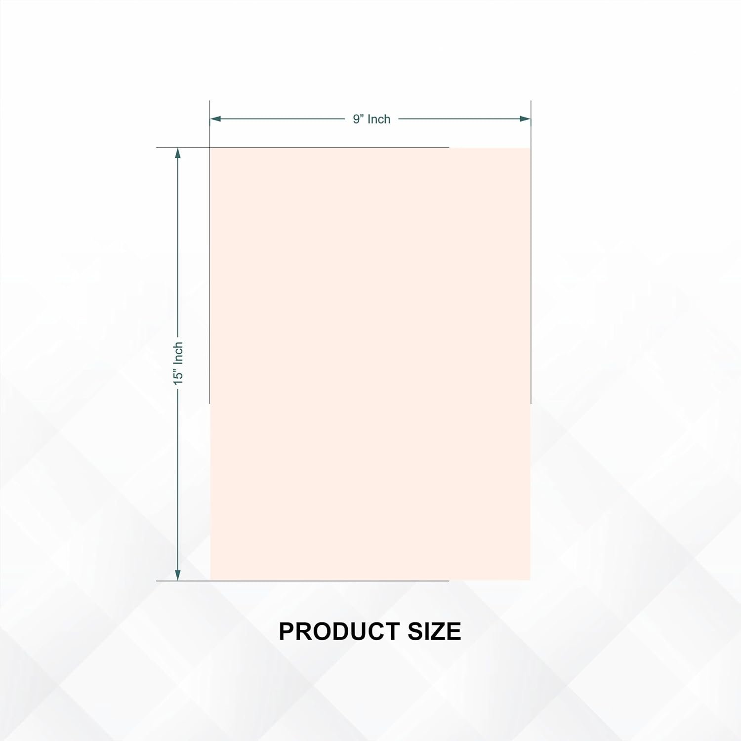 Rectangular Frameless Wall Mirror – Modern Decorative Mirror for Bathroom, Bedroom & Entryway. (9 X 15)