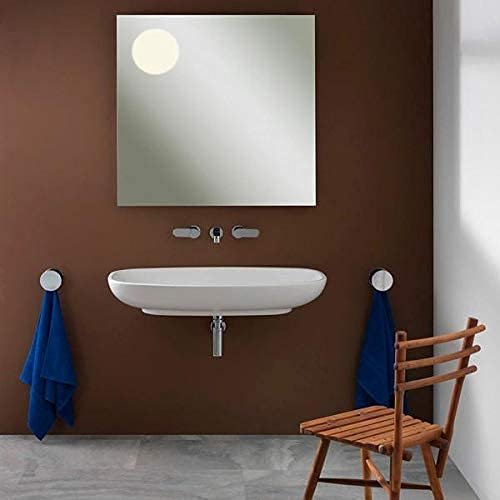 Square Frameless Wall Mirror – Modern Decorative Mirror for Bathroom, Bedroom, Living Room, Entryway & Dressing Room. (15 x 15 INCH)