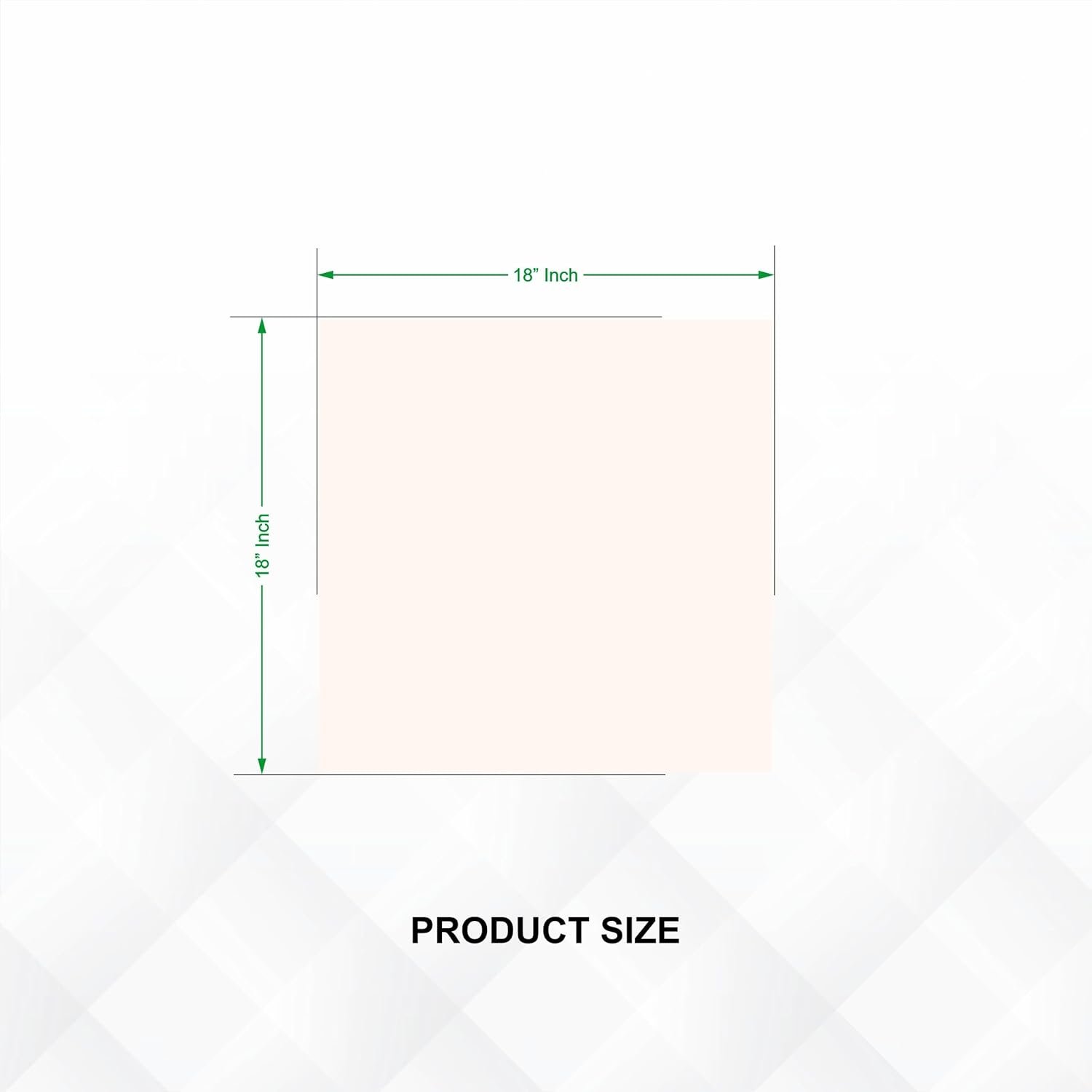 Square Frameless Wall Mirror – Modern Decorative Mirror for Bathroom, Bedroom, Living Room, Entryway & Dressing Room (18 x 18 INCH).