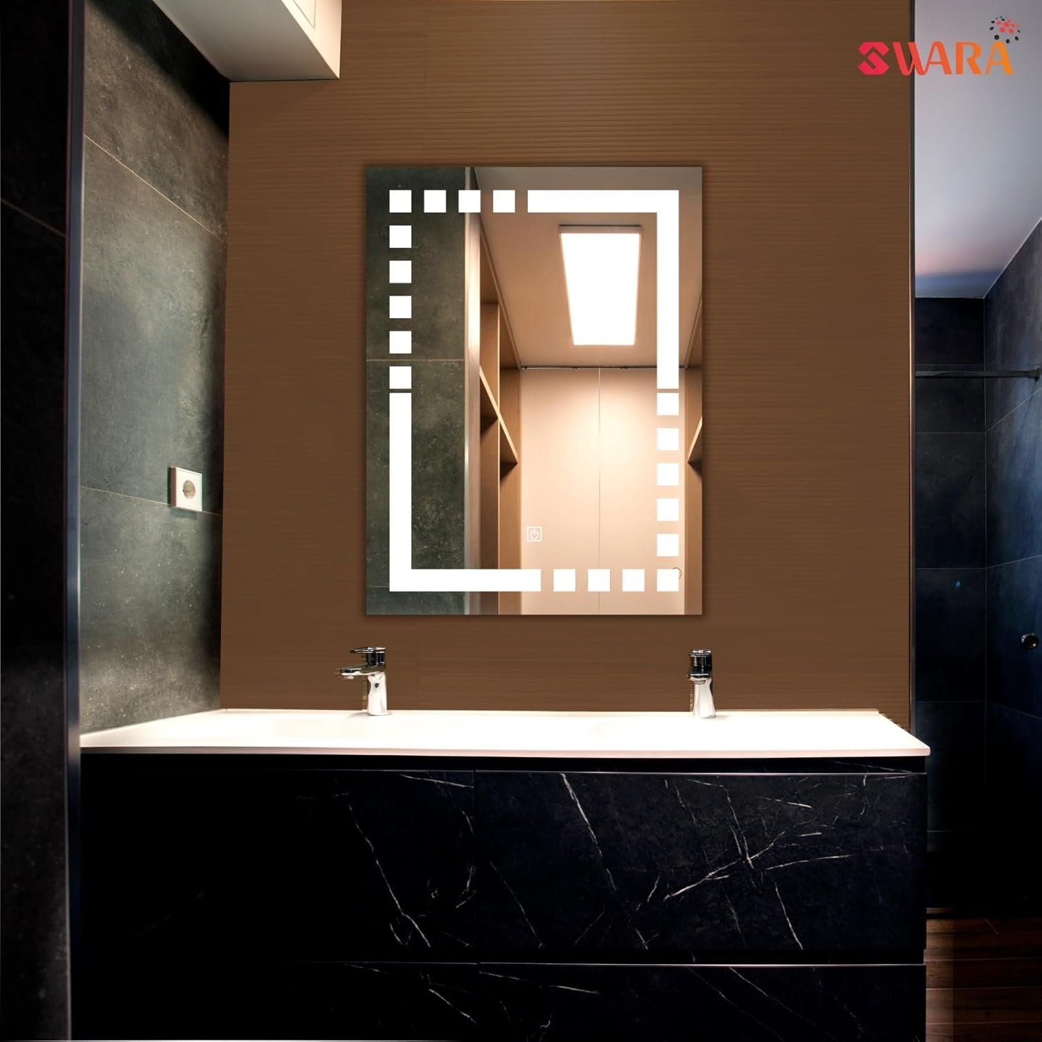 Frameless Oval Wall Mirror – 18"x24" Decorative Mirror for Bathroom, Bedroom, Living Room, Entryway.