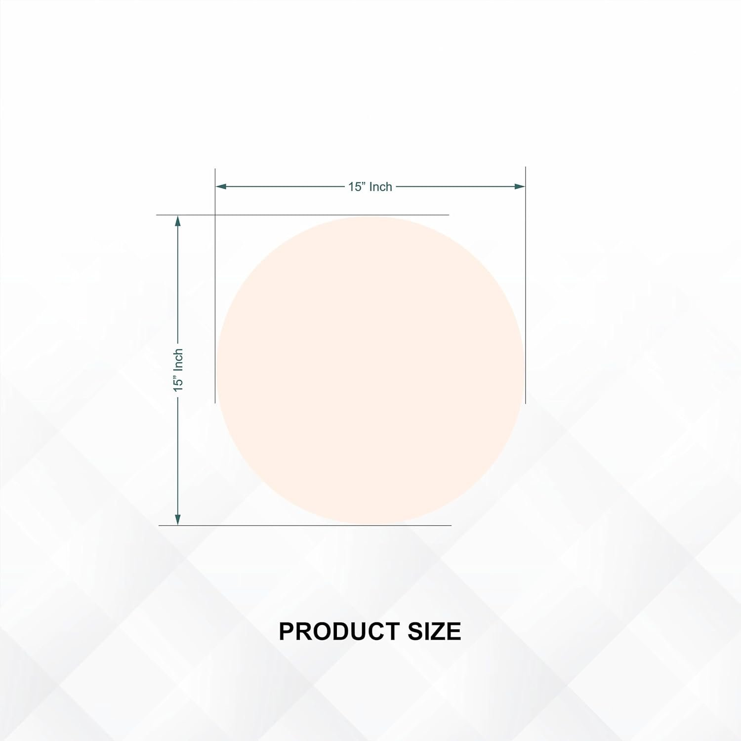 Round Frameless Wall Mirror – Modern Decorative Mirror for Bathroom, Bedroom & Living Room. (15x15)