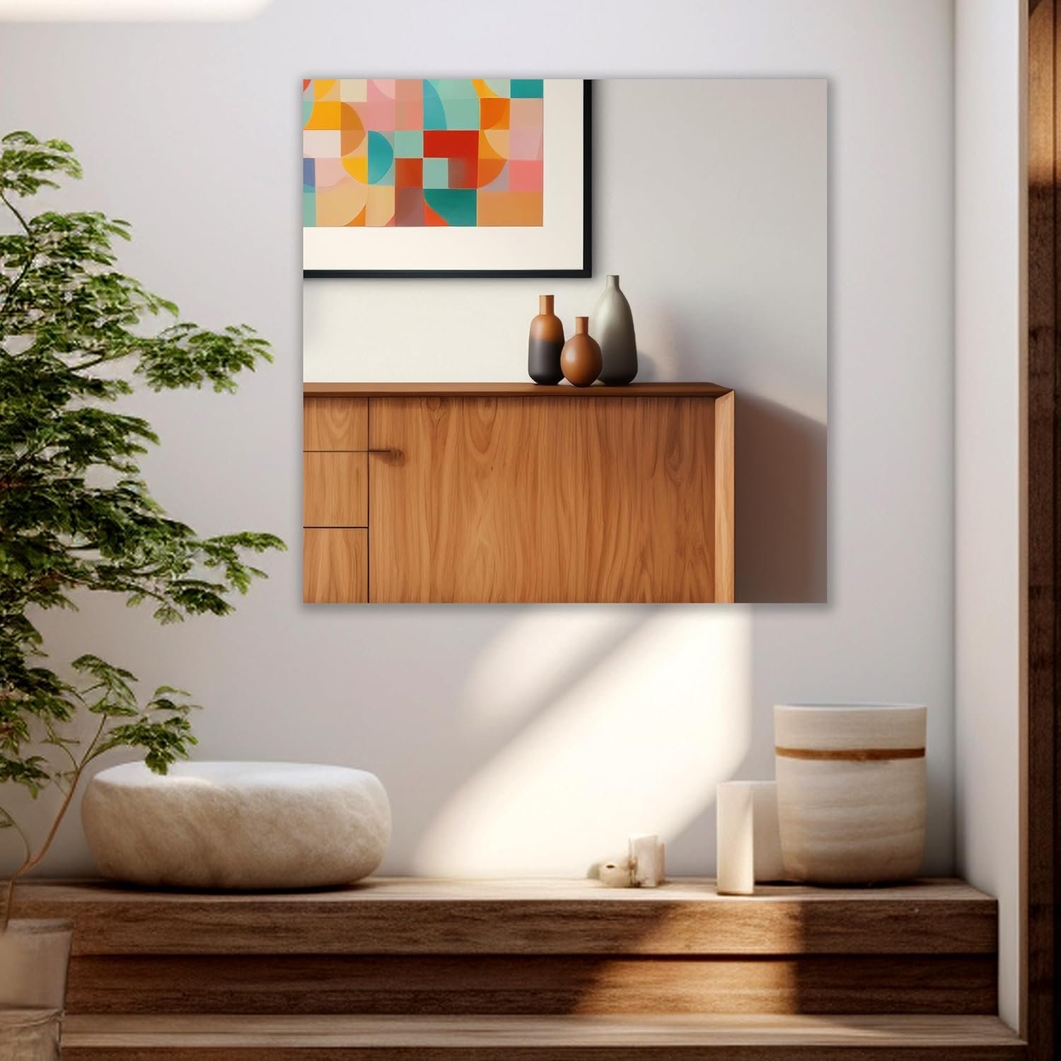 Square Frameless Wall Mirror – Modern Decorative Mirror for Bathroom, Bedroom, Living Room, Entryway & Dressing Room. (12 x 12 INCH)