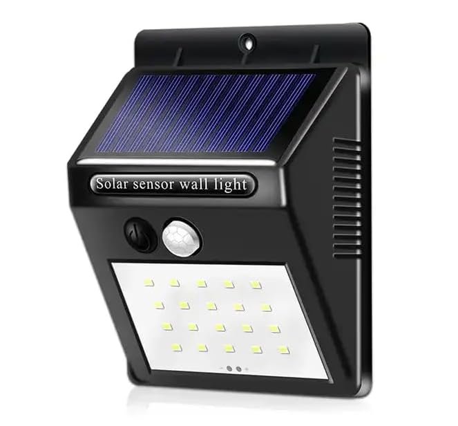 Solar Motion Sensor Wall Light – 20 LED Waterproof Outdoor Solar Security Light with PIR Motion Detection, Automatic Dusk to Dawn for Garden, Yard, Patio, Pathway & Home