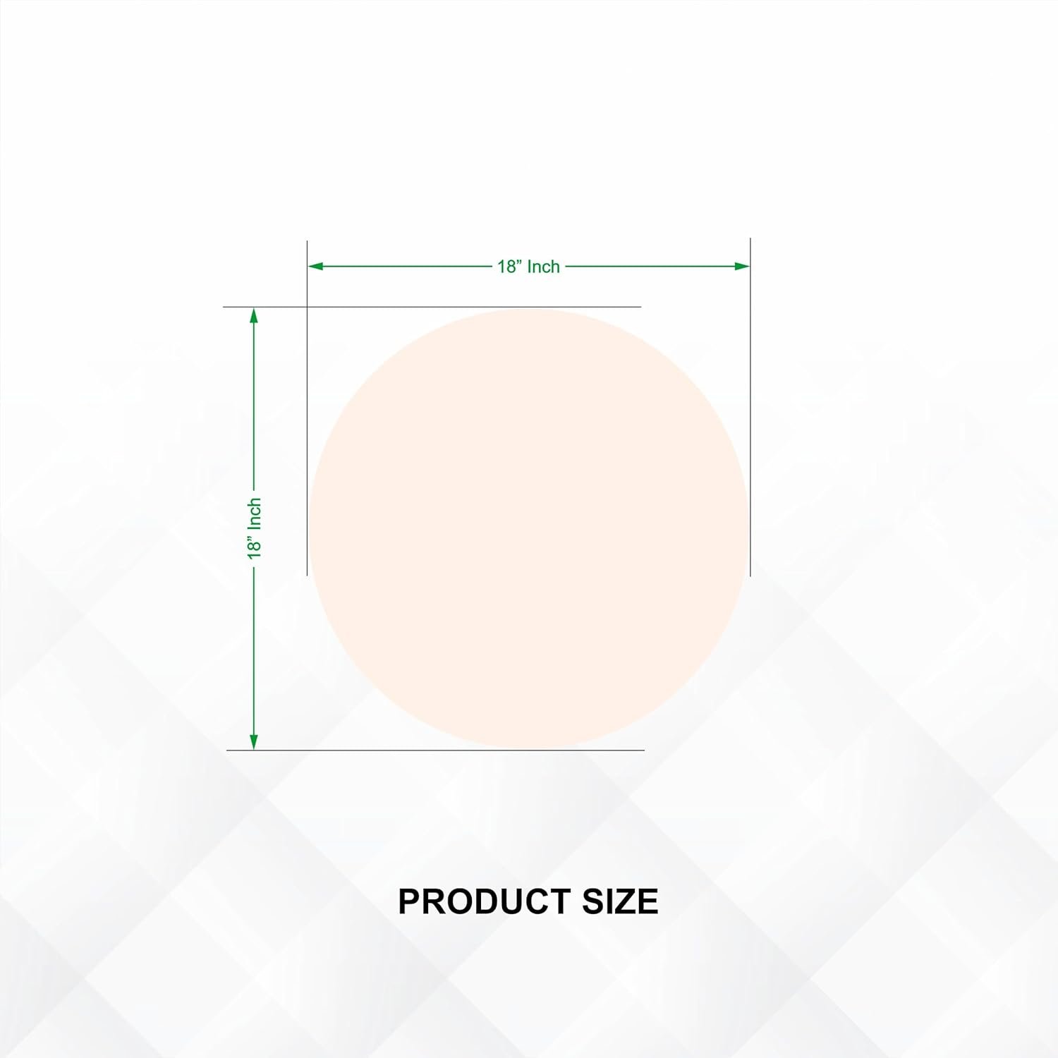 Round Frameless Wall Mirror – Modern Decorative Mirror for Bathroom, Bedroom & Living Room. (18x18)