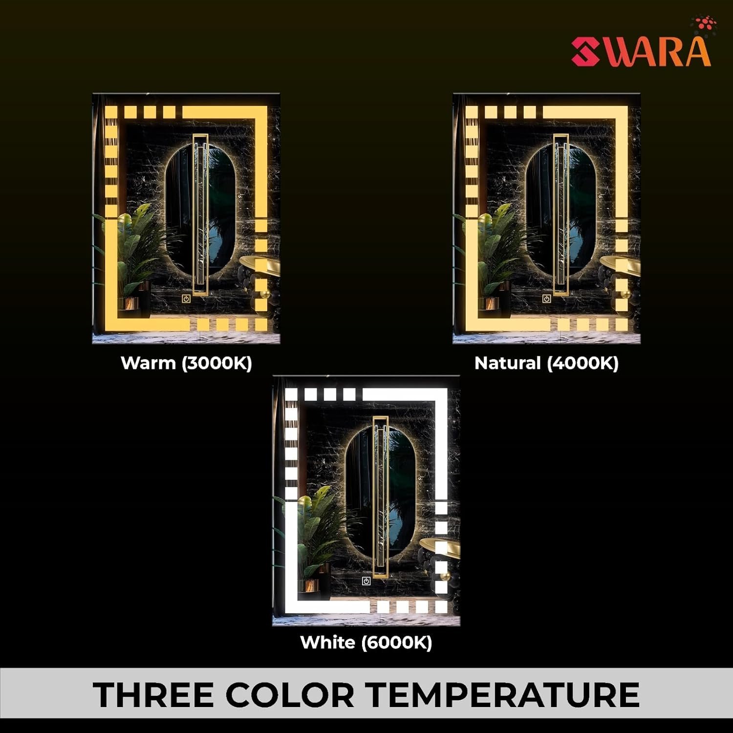 Frameless Oval Wall Mirror – 18"x24" Decorative Mirror for Bathroom, Bedroom, Living Room, Entryway.