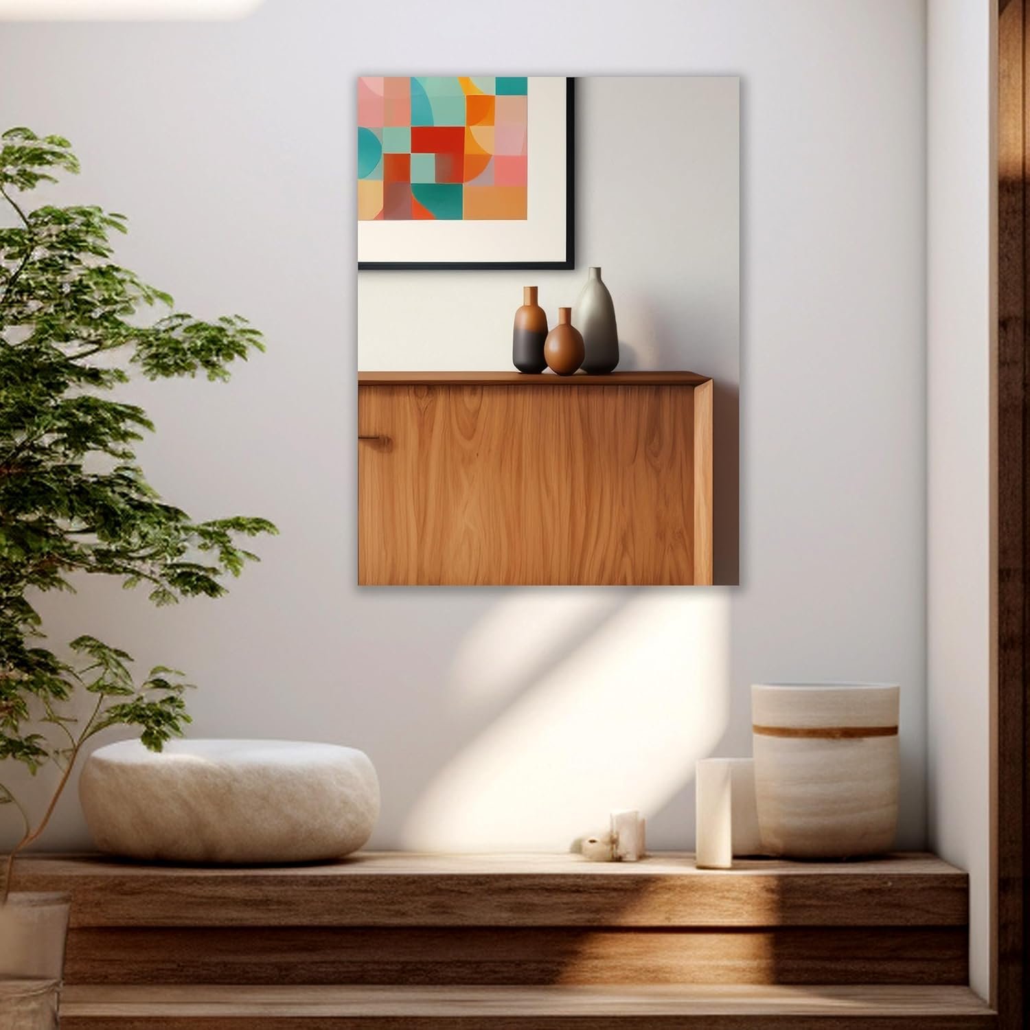 Rectangular Frameless Wall Mirror – Modern Decorative Mirror for Bathroom, Bedroom & Entryway. (9 X 12)