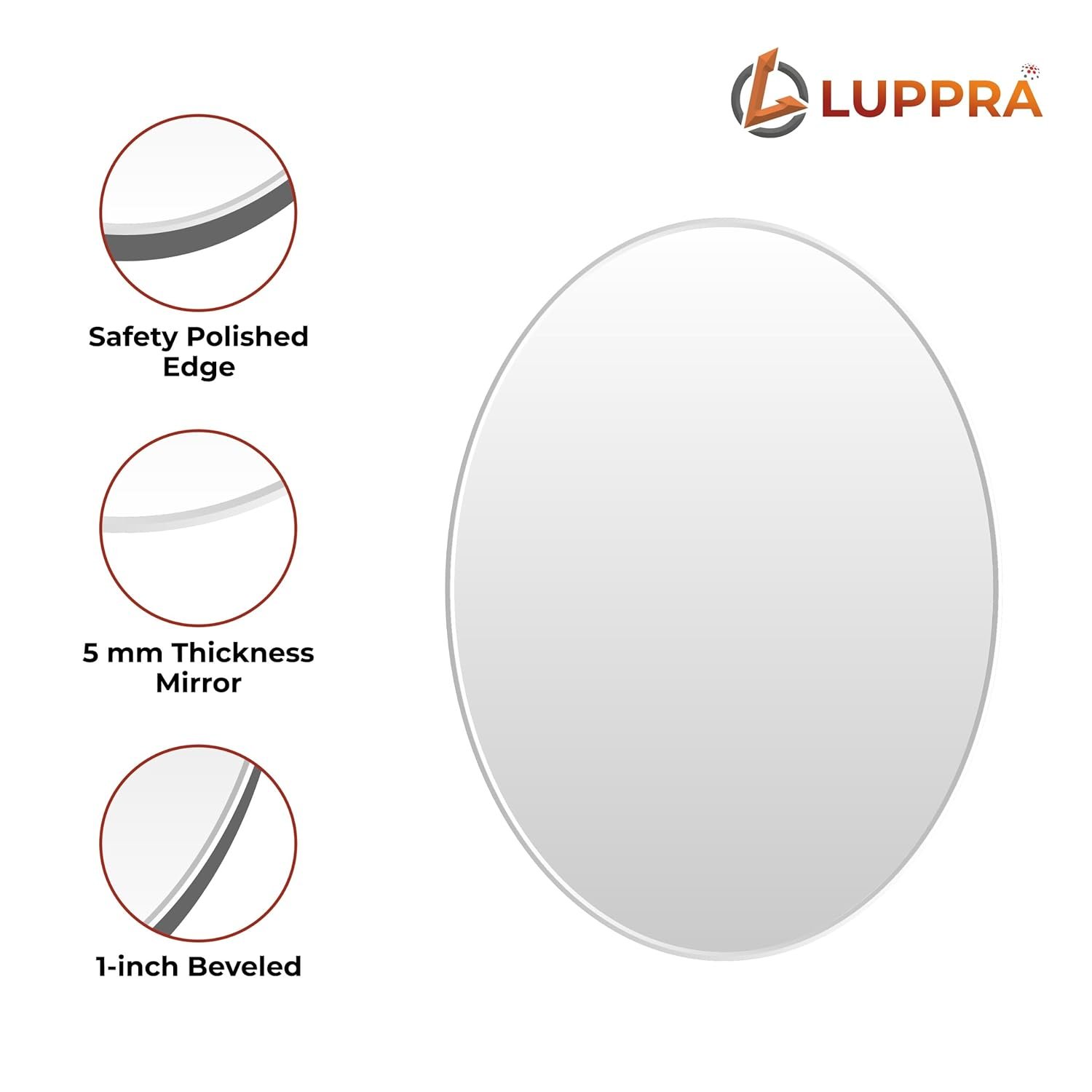 Wall Mounting Mirror with Light |Bathroom,Venity and Smart Mirror Size 18X24 inch| LED Mirror 3 Tone (Cool, Natural, Warm).